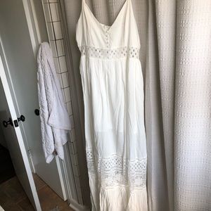 Jack by BB Dakota white lace maxi dress